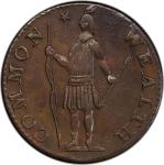 1788 Massachusetts Half Cent. Ryder 1-B, W-6010. Rarity-2. AU Details--Tooled (PCGS).