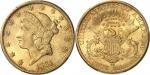 USARépublique fédérale des États-Unis d’Amérique (1776-à nos jours). 20 dollars Liberty 1884, CC, Ca