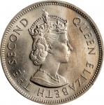 1960-H年香港一圆。(t) HONG KONG. Dollar, 1960-H. Birmingham (Heaton) Mint. Elizabeth II. PCGS MS-66.