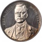 1904 Louisiana Purchase Exposition. President Roosevelt Dollar. Silver. 38 mm. HK-308, Krueger-45. R