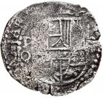 Potosi, Bolivia, cob 8 reales, Philip III, assayer Q, Grade 2.