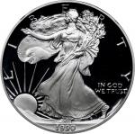 1990-S Silver Eagle. Proof-70 Ultra Cameo (NGC).