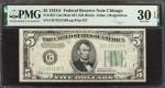Fr. 1957-Gm. 1934A $5  Federal Reserve Mule Note. Chicago. PMG Very Fine 30 EPQ. Back Plate 637.