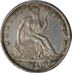 1841 Liberty Seated Half Dollar. WB-2. Rarity-3. AU-55 (PCGS).