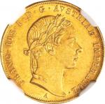 Austria. NGC AU58. EF＋. 1Ducat. Gold. Franz Joseph I Gold Ducat