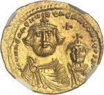 EMPIRE BYZANTIN - BYZANTINEHéraclius et Héraclius Constantin (613-641). Solidus ND (613-629), Consta