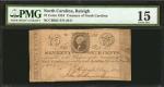 Raleigh, North Carolina. Treasury of North Carolina. May 2, 1824. 75 Cents. PMG Choice Fine 15.