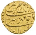 MUGHAL: Aurangzeb, 1658-1707, AV mohur (11.00g), Aurangabad, AH1091 year 2x, KM-315.11, bold strike,