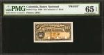 COLOMBIA. Banco Nacional de la República de Colombia. 10 Centavos, March 10, 1888. P-211p. Face and 