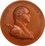 1837 Martin Van Buren Indian Peace Medal. Bronze. First Size. Julian IP-17, Prucha-44. Second Revers