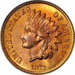 1872 Indian Cent. Bold N. MS-65 RD (PCGS).