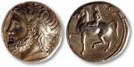 古希腊马其顿菲利普二世,背面是马和骑手银币一枚，重16.9g，保存完好，AU，敬请预览