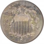 1876 Shield Nickel. FS-102. Doubled Die Obverse. MS-63 (NGC).