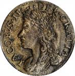 IRELAND. Gun Money 6 Pence, 1689 (Dec). Dublin Mint. James II. PCGS AU-55.