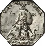 1925 Norse-American Centennial Medal. Large Format. Triple Silver-Plated Bronze. Swoger-24Aa. MS-62 