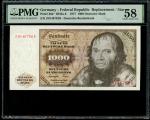 Germany: Federal Republic, 1000 marks, 1.6.1977, replacement serial number Z0146782B, (Pick 36a*), P