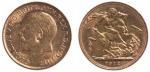 1912年英国乔治五世金币1镑一枚，重量约7.96g，完全未使用品 
