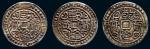 清乾隆五十八年（1793年）、五十九年（1794年）六十年（1795年）西藏造乾隆宝藏银币一组三枚