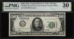 Fr. 2200-Gdgs. 1928 Dark Green Seal $500 Federal Reserve Note. Chicago. PMG Very Fine 30.