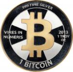 2013 Casascius "Gold Rim" 1 Bitcoin. Loaded. Firstbits 1Ag5ic73. Series 3. Silver. MS-68 PL (ICG).