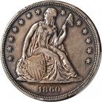 1860 Liberty Seated Silver Dollar. OC-1. Rarity-3+. EF Details--Surfaces Smoothed (PCGS).