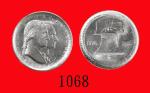 1926年美国银币 半元U.S.A.: Silver Half Dollar, 1926, Sesqui Centennial. NGC UNC Details, Improperly Cleaned