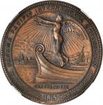 1915 Panama-Pacific International Exposition. State Fund Dollar--Montana. Bronze. 38 mm. HK-409. Rar