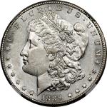1889-CC Morgan Silver Dollar. AU-55 (NGC).