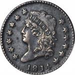 1814 Classic Head Cent. S-294. Rarity-1. Crosslet 4. EF Details--Altered Surfaces (PCGS).