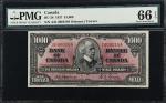 1937年加大拿银行1000加元 PMG Gem Unc 66 EPQ CANADA. Bank of Canada. 1000 Dollars, 1937