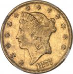 USARépublique fédérale des États-Unis d Amérique (1776-à nos jours). 20 dollars Liberty 1877, CC, Ca