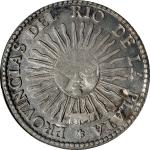 ARGENTINA. 4 Soles, 1828-RA P. La Rioja Mint. PCGS EF-40.