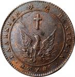 GREECE. 5 Lepton, 1828. John Kapodistrias. PCGS Genuine--Corrosion Removed, AU Details Gold Shield.