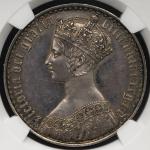 GREAT BRITAIN Victoria ヴィクトリア(1837~1901) Crown 1847 NGC-Proof Details“Obv Damage“ 肖像面に目立たぬスクラッチある以外 