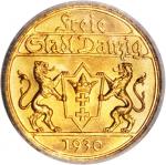 POLAND. Danzig. 25 Gulden, 1930. ICG MS-65.