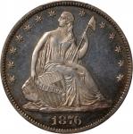 1876 Liberty Seated Half Dollar. Proof-64 Cameo (PCGS).