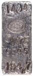 大日本造币局银锭一枚，重194.54克，保存完好，有趣的一枚. Japan, Imperial Mint Osaka, silver ingot, weighs 194.54g, well prese