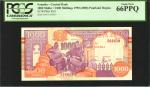 SOMALIA. Central Bank of Somalia. 1000 Shilin, 1990 (2000). P-R10. PCGS Gem New 66 PPQ.