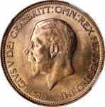 GREAT BRITAIN. 1/2 Penny, 1931. London Mint. George V. NGC MS-66 Red.