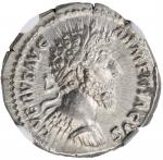 LUCIUS VERUS, A.D. 161-169. AR Denarius, Rome Mint, A.D. 164. NGC AU. Brushed.
