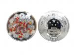 2012年戊辰（龍）年生肖紀念銀幣（彩銀），面值50元，重量5盎司