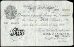 Bank of England, P.S. Beale, £5 (3), London June & July 1949, prefixes N74, N97, N99, black & white,