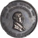 1840 William Henry Harrison. Restrike. DeWitt-WHH 1840-7. Silver. 40 mm. AU-58 (NGC).