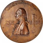1889 Inaugural Centennial Medal. By Augustus Saint-Gaudens and Philip Martiny. Musante GW-1135, Bake