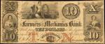 Philadelphia, Pennsylvania. Farmers and Mechanics Bank. April 10, 1855. $10. Fine.