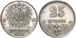 IIème Reich, Guillaume II (1888-1918). 25 pfennig 1908 A, Berlin, essai en nickel.