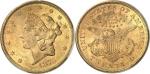 USARépublique fédérale des États-Unis d’Amérique (1776-à nos jours). 20 dollars Liberty 1875, S, San