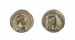 公元174-211年罗马帝国附庸赛洛马提斯二世与塞维鲁琥珀金币 NGC XF