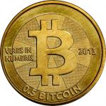 2013 Casascius 0.5 Bitcoin (BTC). Loaded. Firstbits 129cx7sw. Series 2. Brass. 25.4 mm. MS-67 (PCGS)