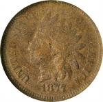 1877 Indian Cent. Fine-12 Details--Corroded (ANACS). OH.